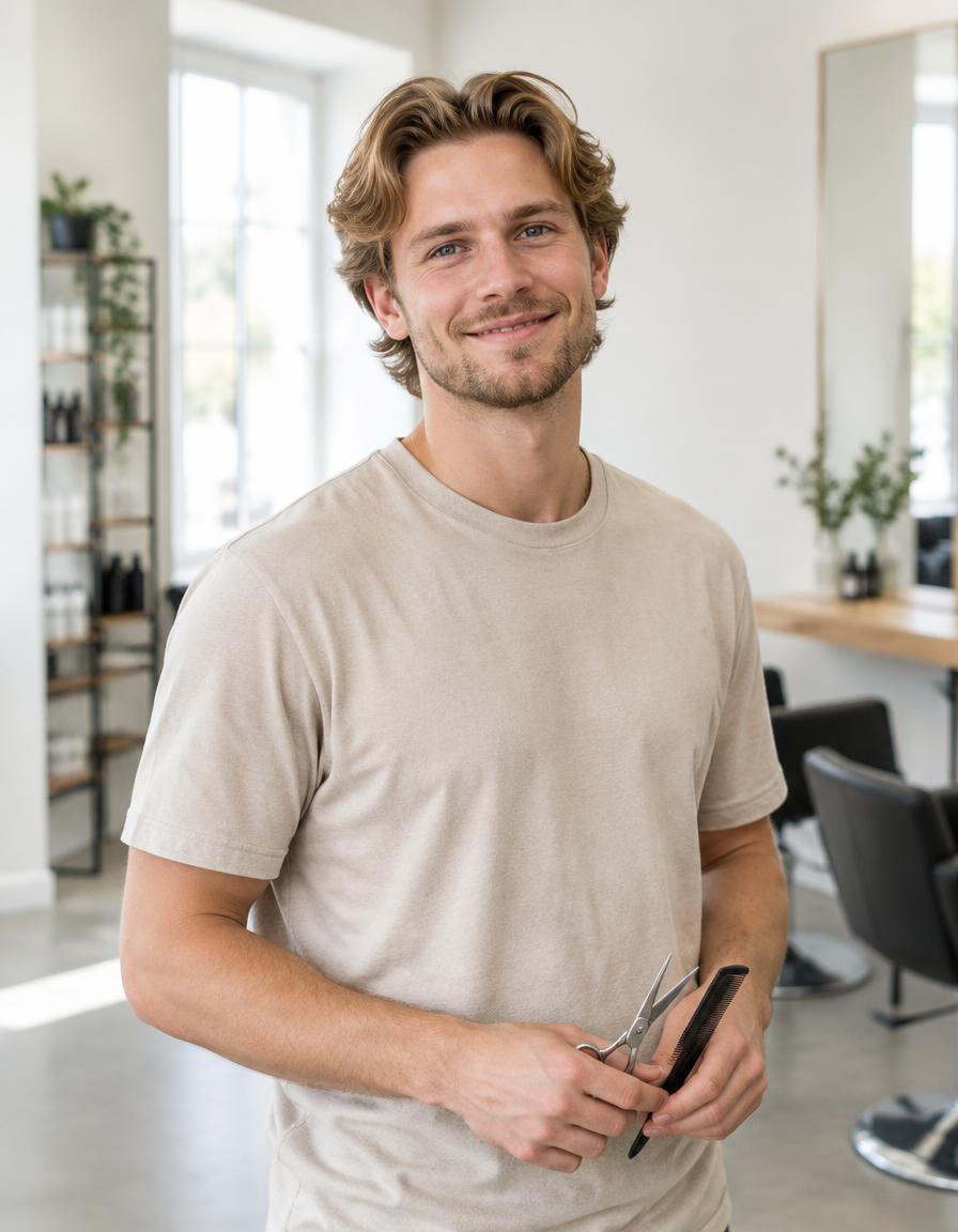 Melker Nellsjö, frisör på Studio Haart